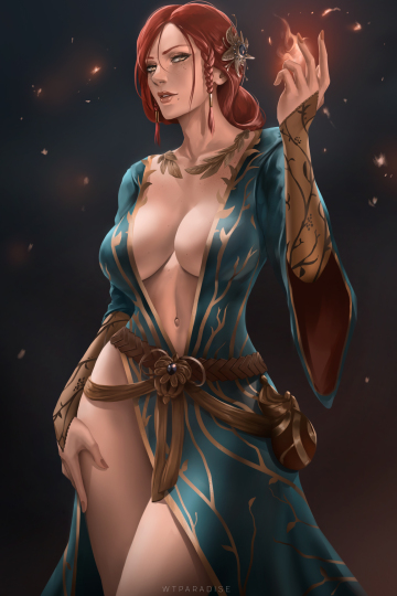 triss merigold (the witcher) by wtparadise (2021)