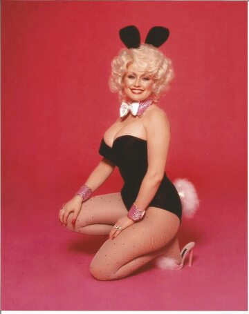 dolly parton posing for the cover of playboy
