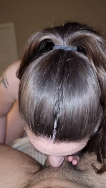 when the hair goes up you know shes going to finish the job