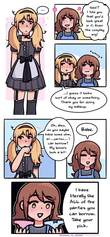 he takes dressing as a maid very seriously... 🎀[oc]