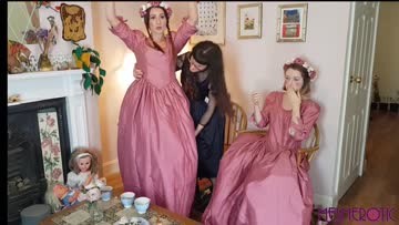 dolls' tea party: tranced, transformed, objectified, dressed up and played with!