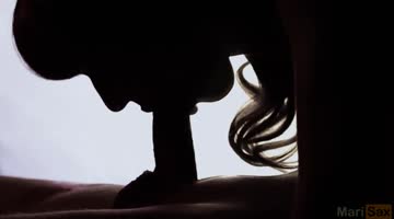 gorgeous silhouetted sucking