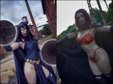 new 52 raven on/off (teen titans) by lunaraecosplay [self]