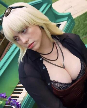 billie eilish has massive white tits