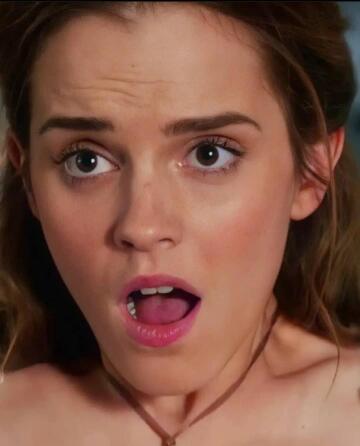 (moans while out of breath) “ugh, baby it's in the wrong hole... you do this every time you slip out of my pussy, i.. i mean i guess i can let you fuck my arse a few more seconds.” - emma watson