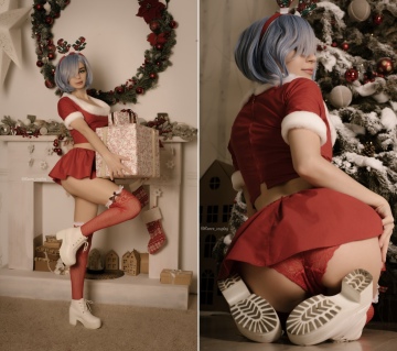 rem wishes you a happy christmas! by kanra_cosplay on twitter [self]