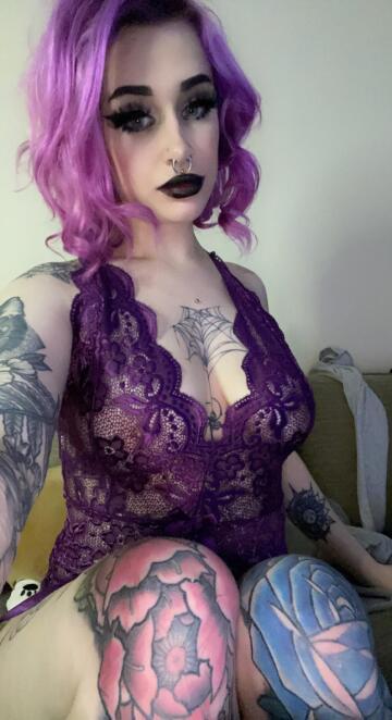 purple and black is the best goth combo