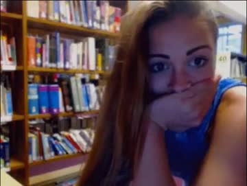 got caught in the library