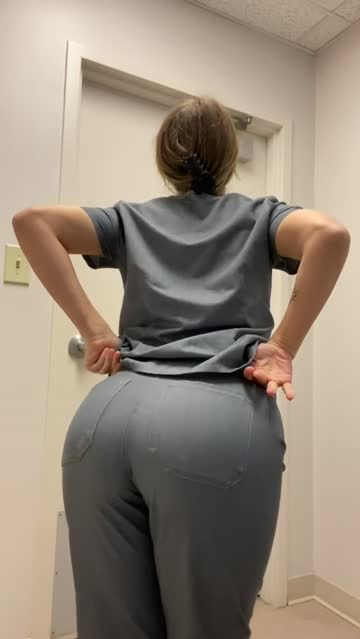 i love to tease in the waiting room bathroom.. knowing how many people are out there ;)