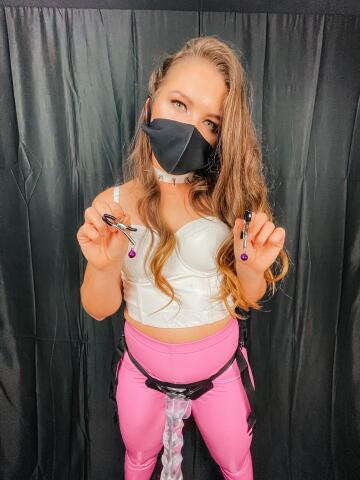 i was gonna add some sound fx before i fuck you. get them nipples out for me slut 😈🔔