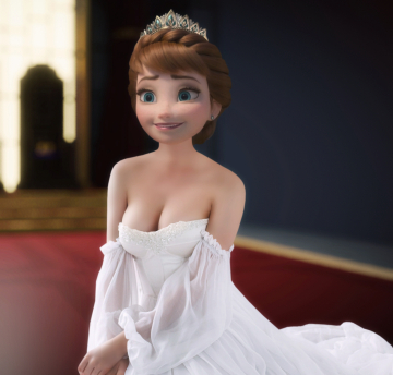 anna the white queen. know for her kindness, compassion and cleavage.