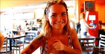 flashing nice boobs in public