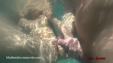 underwater anal creampie