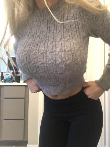 do you like a tight grey sweater?