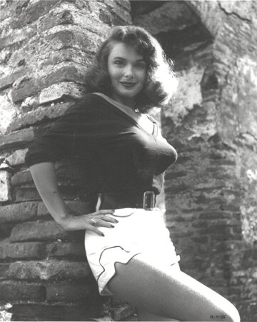 rosemarie bowe stack, wife of actor robert stack. c1950