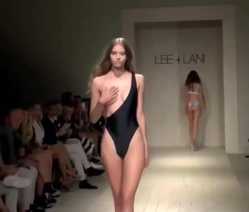 swimsuit model's ramp walk
