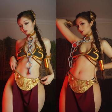 princess leia wants to show you everything her hips can do. princess leia cosplay by (pixiecat)