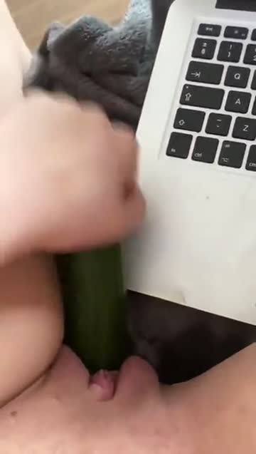 watching porn with cucumber