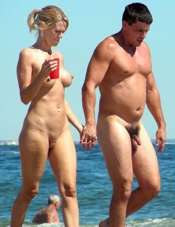 nude beach couple