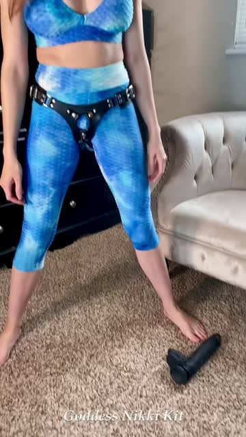 watch until the end for a laugh! bet it still turns you on. honestly, i can't take my strap-on seriously most days 😂 | by gentle femdom goddess nikki kit