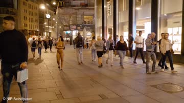 embarrassed & completely naked in public