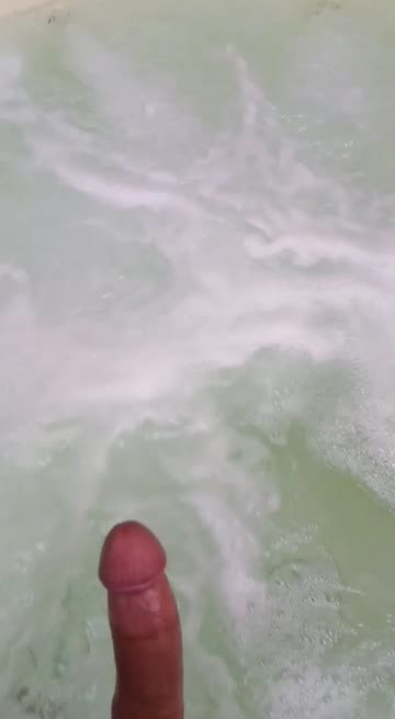 just hanging at the resort hot tub