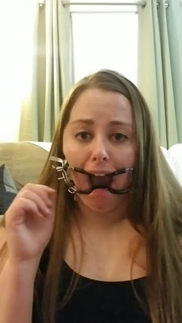 first time deep throat training with my new jennings gag. i know i'll be wearing one next time so i bought my own so i could prepare to fulfill my purpose more effectively ☺️