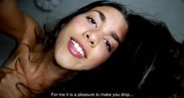 spanish female gives encouragement to cum in her ass