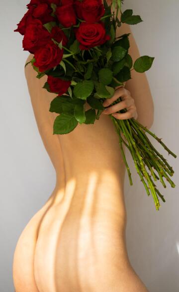 my backside and red roses (oc)