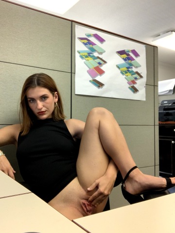 seconds before masturbating at my desk to all your comments on my last post [f]