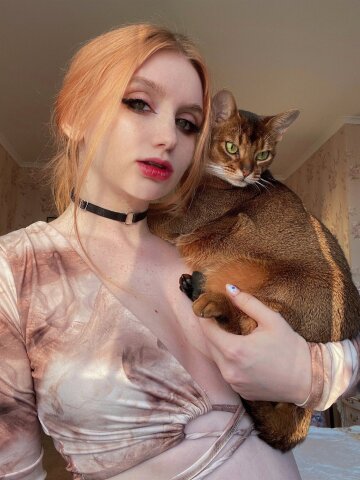 dramatic eyeliner and kitty