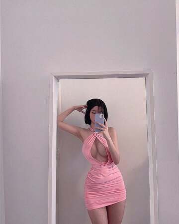 haru tight pink dress