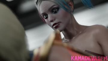 supergirl x harley quinn (kamadevasfm) [dc]