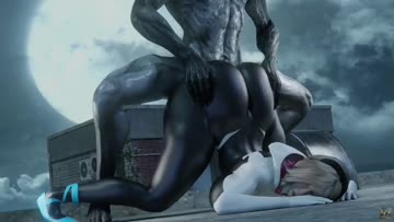 spider-gwen - rooftop privacy (dh/dreamhawk) [marvel]