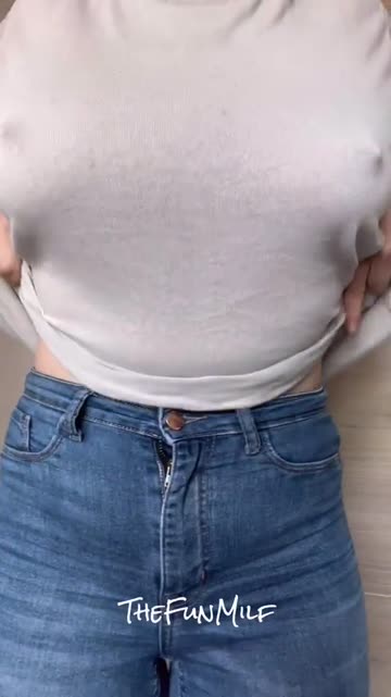 it’s always fun not wearing a bra!