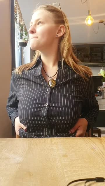 an innocent and humble girl just came to eat a vegan dinner. kisses