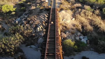 my second time using a drone to record myself being naughty. don't worry, the tracks were abandoned. 😉