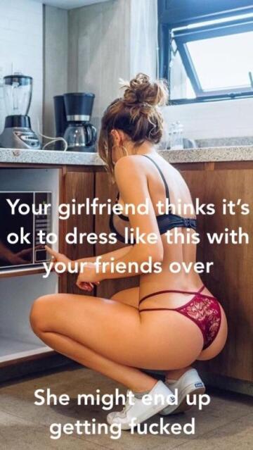 i told her to do what made her comfortable.... i think tonight may get 