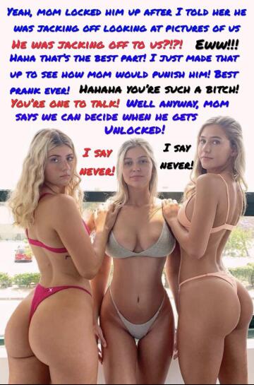 bitchy step sis lied to prank you