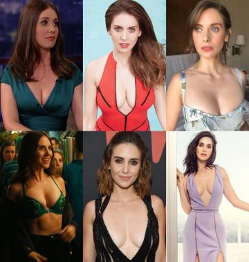alison brie and her a+ cleavage
