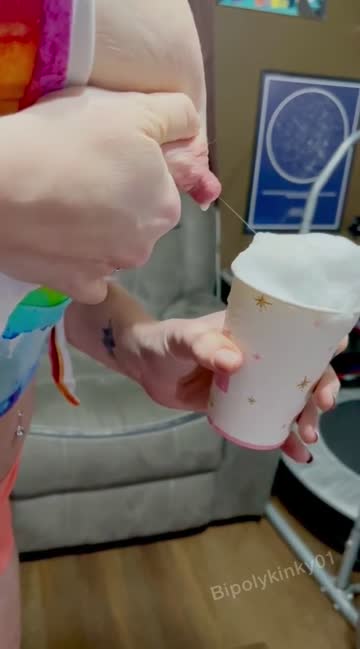 breastmilk snow cone anyone? i love getting creative with this kink!