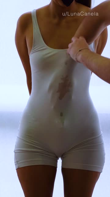 embarrassed pokies sheer clothes wet shy 