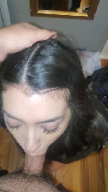 brunette homemade eye contact blowjob free porn video