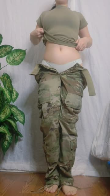 strip army asian 