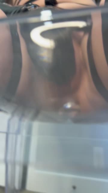 pigtails gagged hood latex bdsm close up fingering sex video