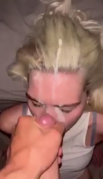 deepthroat facial blowjob blonde free porn video