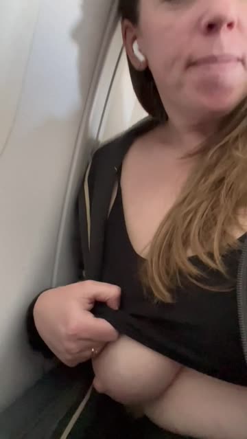 flashing airplane big tits public xxx video