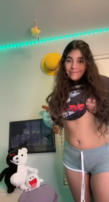 onlyfans innocent latina cute flashing big tits 