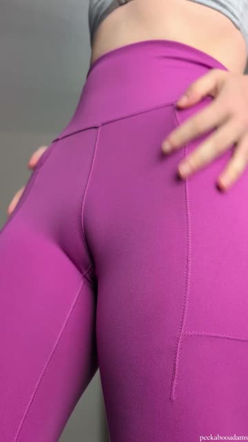 slimthick camel toe girl next door teasing leggings athletic fit chicks 