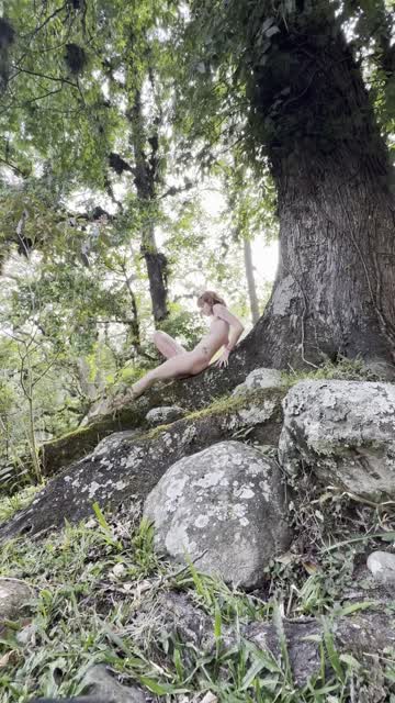 nudity skinny nudist outdoor redhead 